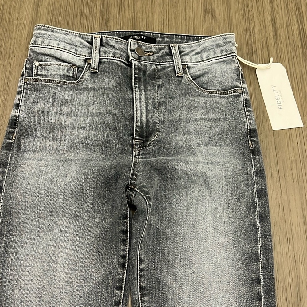 NWT FIDELITY GREY DENIM
